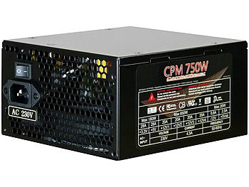 Inter-Tech CPM 750W modular Netzteil (750 Watt, 8x SATA, 140mm Lüfter)