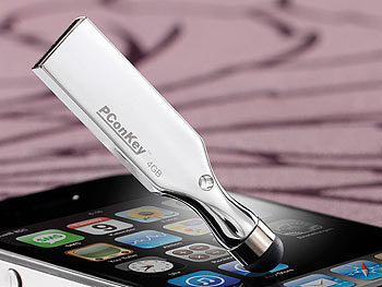 PConKey 2in1-Touchscreen-Stift mit USB-Speicher-Stick TS-208, 8GB