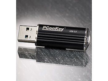 PConKey USB-3.0-Speicherstick UPD-364, 64 GB, Aluminium