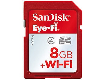 SanDisk Eye-Fi Wireless SD-Speicherkarte (SDHC) 8 GB, Class 4