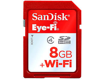 SanDisk Eye-Fi Wireless SD-Speicherkarte (SDHC) 8 GB, Class 4