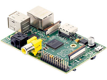 Raspberry Pi (Modell B) Scheckkarten-PC, ARM11, 512MB, LAN, USB, HDMI