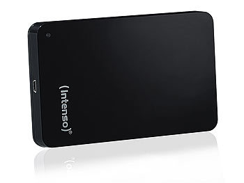Speicherplatte: Intenso Memory Case Externe 2,5" Festplatte, 1 TB, USB 3.0, schwarz
