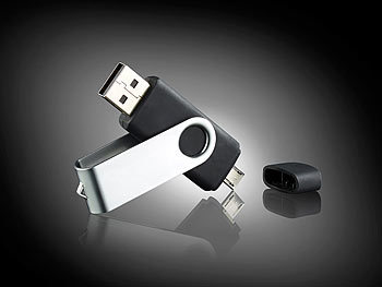 PConKey USB2.0-Speicherstick für USB und Micro-USB DCDS-232.otg, 32 GB