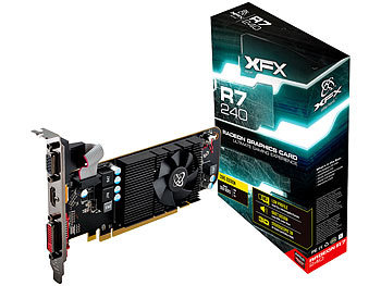 XFX Grafikkarte XFX AMD Radeon R7 240, PCI-e, 2GB DDR3, DVI, VGA, HDMI
