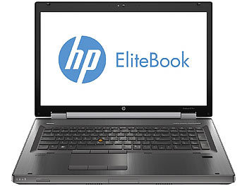 hp EliteBook 8770w, 43,9 cm/17,3", Core i7, 16 GB, 500 GB, Win 10 (ref.)
