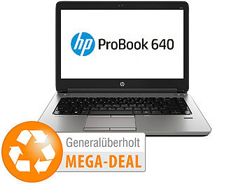 hp ProBook 640 G1, 35,6 cm / 14", Core i3, 8 GB, 320 GB (generalüberholt)