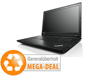 Laptop: Lenovo ThinkPad L540, 39,6 cm/15,6", i5, 8GB, 256GB SSD (generalüberholt)