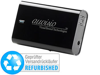 Airmusic-Adapter: auvisio AirMusic-Empfänger für Musik-Streaming, Klinke (Versandrückläufer)