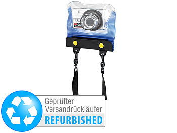 Kamera Unterwasserhüllen: Somikon Unterwasser-Kameratasche "Z-38" Versandrückläufer