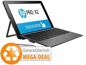 Office Notebook: hp Pro x2 612 G2, 30,5 cm/12", 2in1 mit Touch, i5, SSD (generalüberholt)
