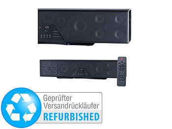 Soundbar 3D Surround: auvisio 3D-Soundbar mit 5.1-Unterstützung, Bluetooth 4.0 (Versandrückläufer)