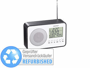 Originelles UKW-Radio: auvisio Design-UKW-Radio mit digitaler Frequenzwahl, Versandrückläufer