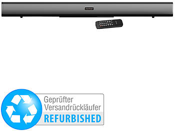 PC Soundbar: auvisio Stereo-Soundbar mit Bluetooth, optischem Eingang, Versandrückläufer