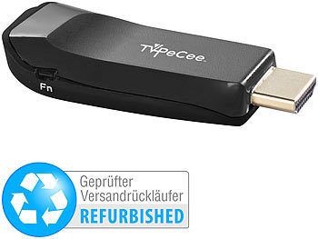 Airplay HDMI Receiver: TVPeCee WLAN-HDMI-Stick für Miracast, Mirroring, AirPlay (Versandrückläufer)