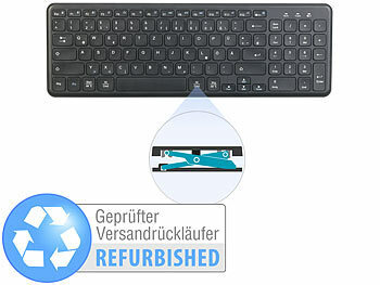 Tastatur Bluetooth: GeneralKeys Multi-Device-Funktastatur Versandrückläufer