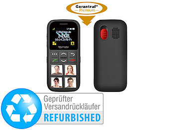 Notruf-Handy Senioren: simvalley Mobile Senioren-Handy, Garantruf Premium, Versandrückläufer