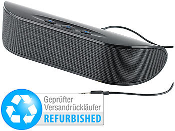 PC Lautsprecher 2.1: auvisio Mobiler 2.1 Kompakt-USB-Lautsprecher LSX-21 (Versandrückläufer)