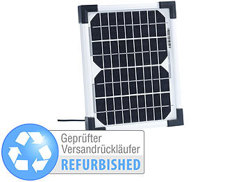 Mini-Solaranlagen: revolt Mobiles Solarpanel mit monokristalliner Versandrückläufer