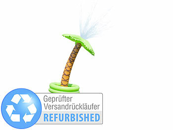 Wassersprinkler Kinder: Playtastic Aufblasbare Palme mit integriertem Wassersprinkler, Versandrückläufer