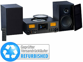Mini-Stereoanlage DAB: VR-Radio Micro-Stereoanlage: Webradio, DAB+, CD, Bluetooth, Versandrückläufer