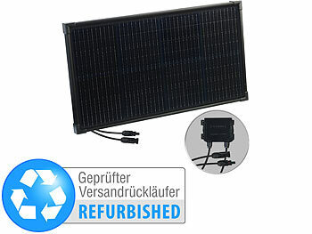 Solaranlage Panel: revolt Mobiles Solarpanel mit monokristallinen M10 Zellen, Versandrückläufer