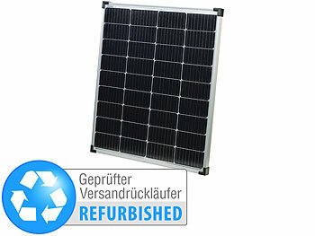 Photovoltaik Modul: revolt Mobiles monokristallines Solarpanel, 110 W, Versandrückläufer