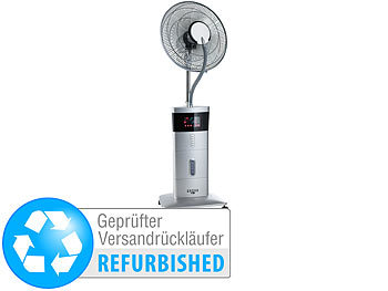 Kühl-Ventilator: Sichler Stand-Ventilator mit Ultraschall-Sprühnebel (Versandrückläufer)