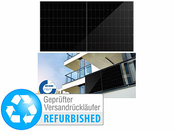 Sonnenpanel: DAH Solar Monokristallines Solarmodul, Full-Screen, Halbzellen,Versandrückläufer