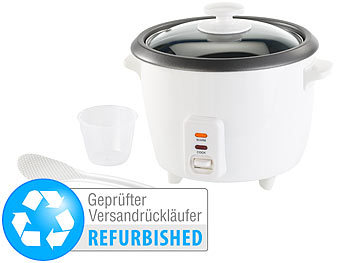Reiskocher Mini: Rosenstein & Söhne Reiskocher mit Warmhaltefunktion, 1 Liter (Versandrückläufer)