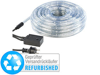 LEDschlauch: Lunartec LED-Lichtschlauch, 20 m, warmweiß, IP44 (Versandrückläufer)