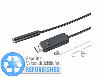 Somikon Wasserfeste HD-USB-Endoskop-Kamera mit 7m-Kabel & LEDs (refurbished)