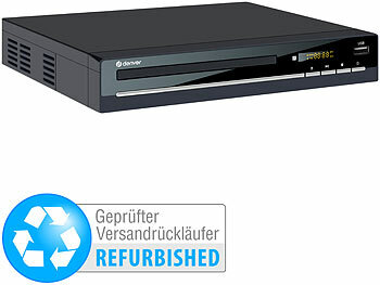 Scart Digital Video Abspieler Spieler Multimedia Fernseher TV Full HD USB VCD: Denver DVD-Player DVH-7787, HDMI, Scart, USB-Eingang, Versandrückläufer