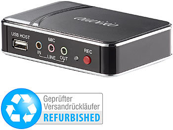 HD Video Capture: auvisio HDMI-Video-Rekorder, H.264-Videokompression (Versandrückläufer)
