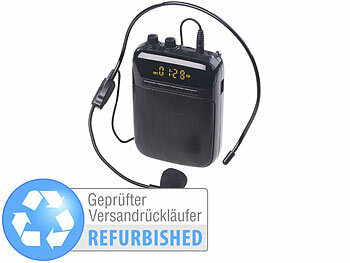 Sprachverstärker tragbar: auvisio Digitaler Sprachverstärker, Aufnahme, Display, FM, Versandrückläufer