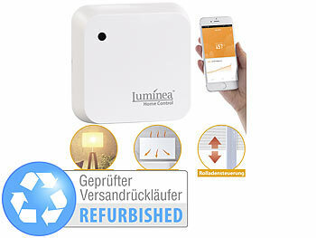 Sonnensensor: Luminea Home Control Wetterfester WLAN-Licht- & Dämmerungs-Sensor Versandrückläufer