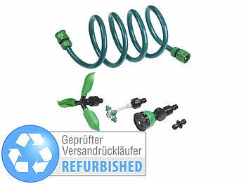 Wasser-Nebler: Royal Gardineer 3in1-Gartendusche, Rasensprinkler & Wassernebler, Versandrückläufer