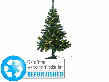 Christmas Trees: infactory Weihnachtsbaum mit Bodenständer, 120 cm, Versandrückläufer