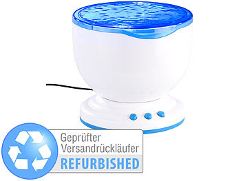 LED-Lautsprecher: Lunartec Wasserprojektor mit eingebautem Lautsprecher, Versandrückläufer
