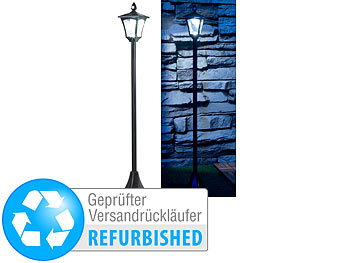 LED Solar-Laterne Garten: Royal Gardineer Solar-LED-Gartenlaterne, PIR-Sensor, Dämmerungss., Versandrückläufer