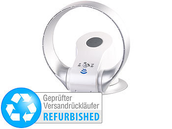 Oszillation-Ventilator: Sichler Rotorloser 360°-Wand- und Tisch-Ventilator, 26 W (Versandrückläufer)