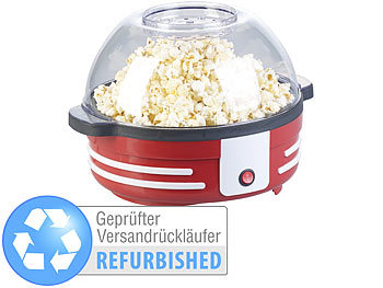Popcorn-Topf: Rosenstein & Söhne Retro-Popcorn-Maschine mit Rührwerk Versandrückläufer
