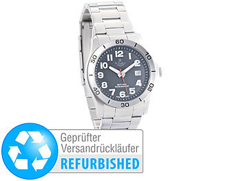 analog-Armbanduhr: St. Leonhard SWISS MADE Herren-Armbanduhr, Edelstahl (Versandrückläufer)