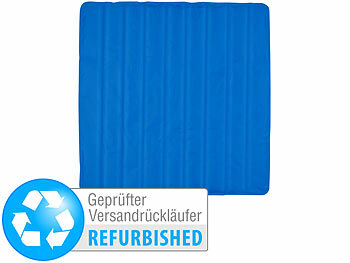 Kühlkissen für Bürostuhl: newgen medicals Kühlende Matratzenauflage, 90 x 90 cm, blau Versandrückläufer