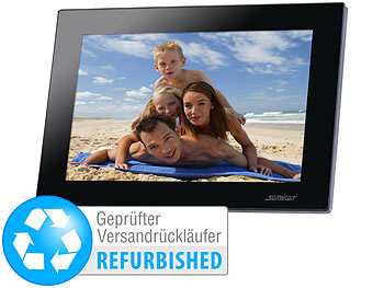 Somikon Digitaler WLAN Bilderrahmen, 10,1"-IPS-Touchscreen (Versandrückläufer)