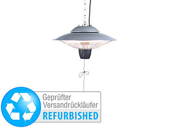Heizstrahler außen Decke: Semptec Infrarot-Decken-Heizstrahler, 1.500 Watt (Versandrückläufer)