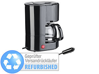Kaffeemaschine 24V: Rosenstein & Söhne Lkw-Filterkaffee-Maschine, bis zu 3 Tassen, 650 ml, Versandrückläufer