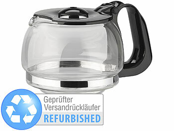 12Volt Kaffeemaschine: Rosenstein & Söhne Ersatz-Glaskanne für Kfz-Filterkaffee-Maschine, Versandrückläufer