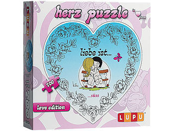 Puzzle-Herz "Liebe ist ... süss" - 700 Teile (Lupu 1006)