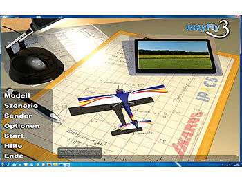 Modellflug-Simulator EasyFly 3 SE mit USB-Gamecontroller